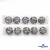 119-01 Кнопки пришивные декоративные металл 21 мм, цв.-никель - купить в Саранске. Цена: 21.54 руб.