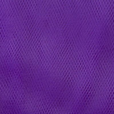 Фатин матовый 16-85, 12 гр/м2, шир.300см, цвет фиолетовый - купить в Саранске. Цена 97.30 руб.