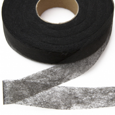 Прокладочная лента (паутинка) DF23, шир. 15 мм (боб. 100 м), цвет чёрный - купить в Саранске. Цена: 1.13 руб.