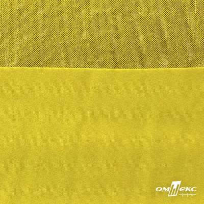 Трикотажное полотно голограмма, шир.140 см, #602 -жёлтый/жёлтый - купить в Саранске. Цена 385.88 руб.