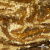 Трикотажное полотно, Сетка с пайетками,188 гр/м2, шир.140 см, цв.-тем.золото (#51) - купить в Саранске. Цена 505.15 руб.