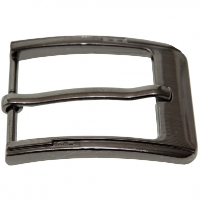 Пряжка металлическая для мужского ремня SC035#6 (шир.ремня 40 мм), цв.-тем.никель - купить в Саранске. Цена: 43.93 руб.