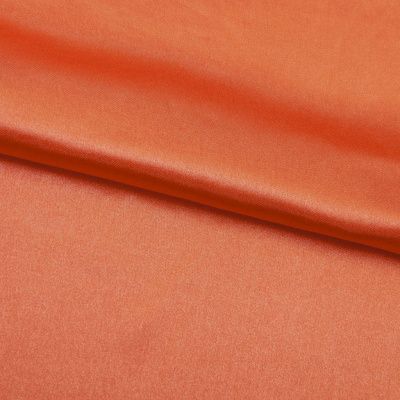 Поли креп-сатин 18-1445, 120 гр/м2, шир.150см, цвет оранжевый - купить в Саранске. Цена 155.57 руб.