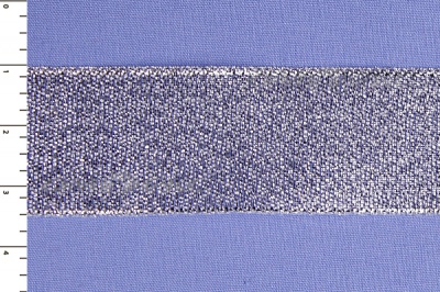 Лента парча MR-25, 25мм (33 м)  серебро - купить в Саранске. Цена: 403.62 руб.