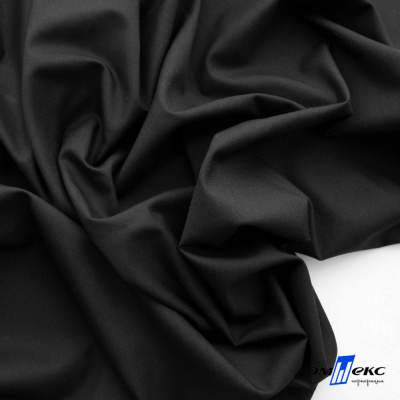 Ткань сорочечная Темза, 80%полиэстр 20%вискоза, 120 г/м2 ш.150 см, цв.черный - купить в Саранске. Цена 269.93 руб.