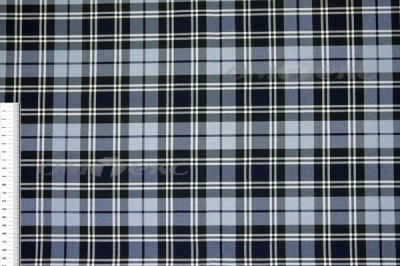 Ткань костюмная клетка Т7274 2004, 220 гр/м2, шир.150см, цвет т.синий/гол/бел - купить в Саранске. Цена 