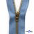 Молнии джинсовые металл т-4, 18 см латунь (YG), цв.-деним (231) - купить в Саранске. Цена: 21.57 руб.