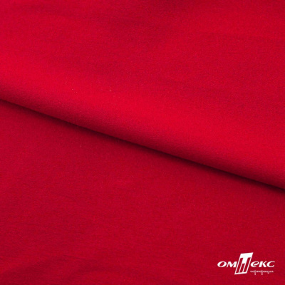 Ткань плательная Креп Рибера, 100% полиэстер,120 гр/м2, шир. 150 см, цв. Красный - купить в Саранске. Цена 142.30 руб.