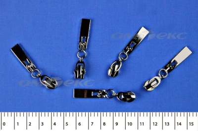 Слайдер декоративный, металлический №1/спираль Т7/никель - купить в Саранске. Цена: 6.29 руб.