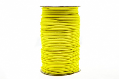 0370-1301-Шнур эластичный 3 мм, (уп.100+/-1м), цв.110 - желтый - купить в Саранске. Цена: 459.62 руб.