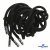 Шнурки #107-05, круглые 130 см, декор.наконечник, цв.чёрный - купить в Саранске. Цена: 22.56 руб.