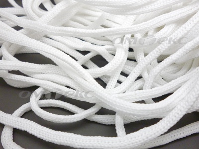 Шнур В-036 4 мм мелкое плетение 100 м белый - купить в Саранске. Цена: 2.02 руб.