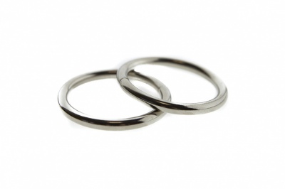 Кольцо металлическое d-32 мм, цв.-никель - купить в Саранске. Цена: 3.54 руб.
