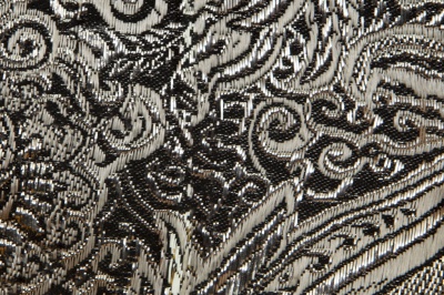 Ткань костюмная жаккард №11, 140 гр/м2, шир.150см, цвет тем.серебро - купить в Саранске. Цена 383.29 руб.