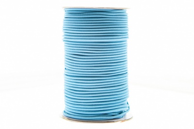 0370-1301-Шнур эластичный 3 мм, (уп.100+/-1м), цв.168 - голубой - купить в Саранске. Цена: 459.62 руб.
