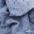 Ткань Муслин принт, 100% хлопок, 125 гр/м2, шир. 140 см, #2308 цв. 69 серо-голубой с цветком - купить в Саранске. Цена 413.11 руб.
