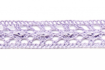 Тесьма кружевная 0621-1855, шир. 18 мм/уп. 20+/-1 м, цвет 107-фиолет - купить в Саранске. Цена: 466.97 руб.