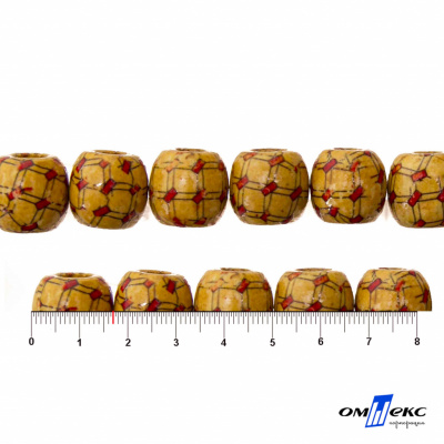 0189-Бусины деревянные "ОмТекс", 17 мм, упак.50+/-3шт - купить в Саранске. Цена: 83.66 руб.
