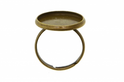 Заготовка для рукоделия металлическая фигурная для кольца 15мм - купить в Саранске. Цена: 7.44 руб.