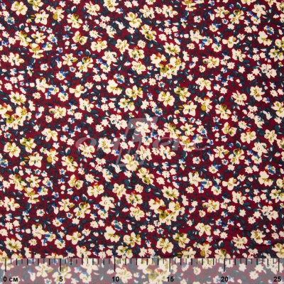 Плательная ткань "Софи" 5.1, 75 гр/м2, шир.150 см, принт растительный - купить в Саранске. Цена 241.49 руб.