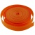Стропа текстильная, шир. 25 мм (в нам. 50+/-1 ярд), цвет оранжевый - купить в Саранске. Цена: 409.94 руб.