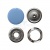 Кнопка рубашечная (закрытая) 9,5мм - эмаль, цв.182 - св.голубой - купить в Саранске. Цена: 5.74 руб.