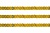 Пайетки "ОмТекс" на нитях, SILVER SHINING, 6 мм F / упак.91+/-1м, цв. 48 - золото - купить в Саранске. Цена: 356.19 руб.