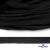 Шнур плетеный d-8 мм плоский, 70% хлопок 30% полиэстер, уп.85+/-1 м, цв.- чёрный - купить в Саранске. Цена: 735 руб.