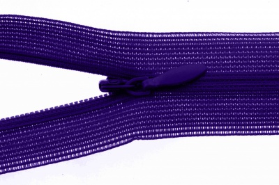 Молния потайная Т3 866, 20 см, капрон, цвет фиолетовый - купить в Саранске. Цена: 5.27 руб.