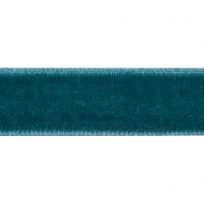 Лента бархатная нейлон, шир.12 мм, (упак. 45,7м), цв.65-изумруд - купить в Саранске. Цена: 392 руб.