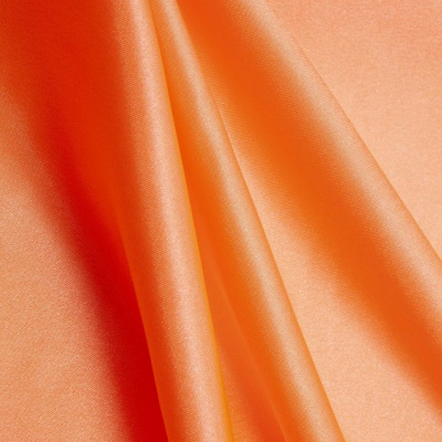 Поли креп-сатин 16-1543, 120 гр/м2, шир.150см, цвет персик - купить в Саранске. Цена 155.57 руб.
