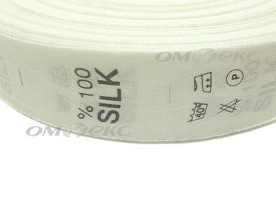 Состав и уход за тк.100% Silk (1000 шт) - купить в Саранске. Цена: 520.46 руб.