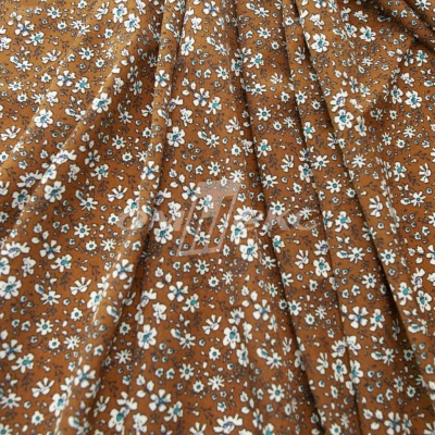 Плательная ткань "Фламенко" 11.1, 80 гр/м2, шир.150 см, принт растительный - купить в Саранске. Цена 239.03 руб.