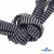 Шнурки #107-07, плоские 130 см, двухцветные цв.серый/чёрный - купить в Саранске. Цена: 23.03 руб.
